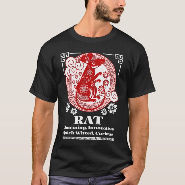 Camiseta Chinese Zodiac Rat Personality (Frente)