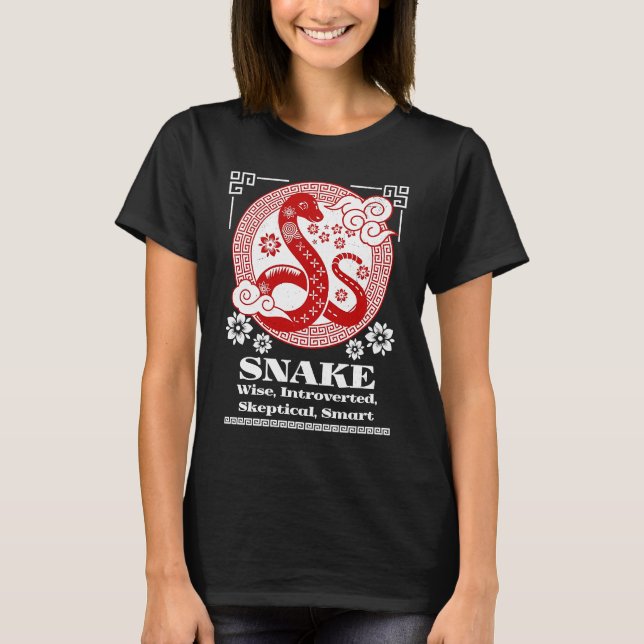 Camiseta Chinese Zodiac Snake Personality (Frente)