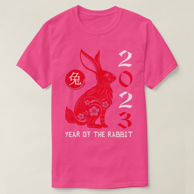 Camiseta Chinese Zodiac Year of the Rabbit Chinese New Year (Frente do Design)