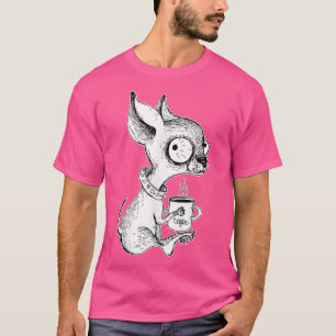 Camiseta Chinhuahua e Café Único e Lover