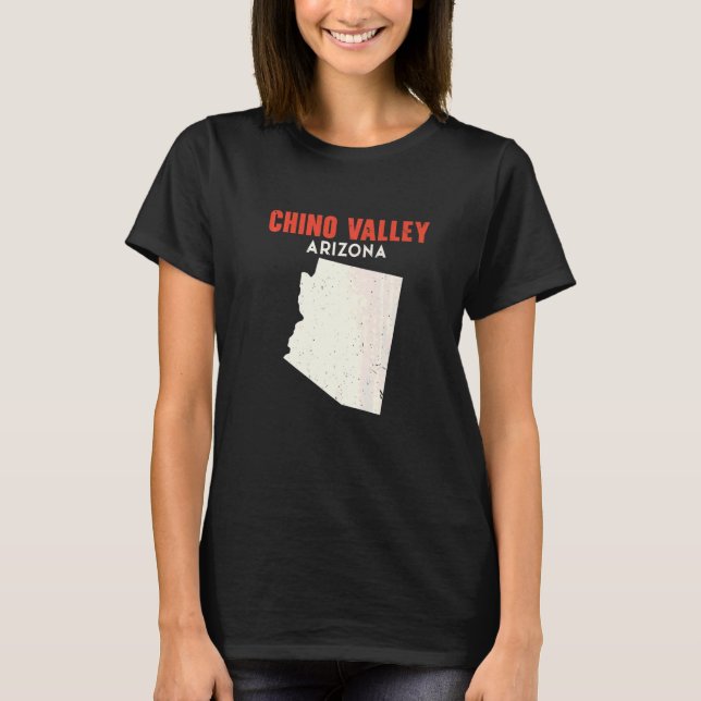 Camiseta Chino Valley Arizona EUA State America Viagem Ariz (Frente)