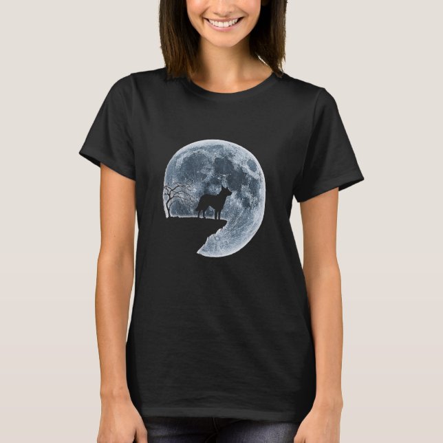 Camiseta Chinook Halloween Costume Moon Silhouette (Frente)