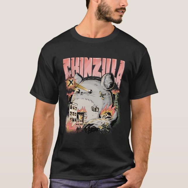 Camiseta Chinzilla Chinchilla Dizendo Chinchillas Proprietá (Frente)