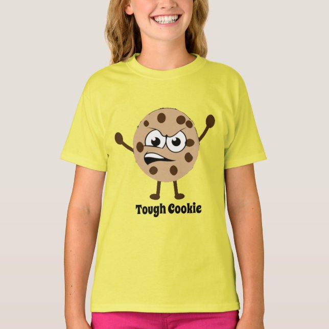 Camiseta Chip Cookie Design Engraçado Chocolate Alto Crianç (Frente)
