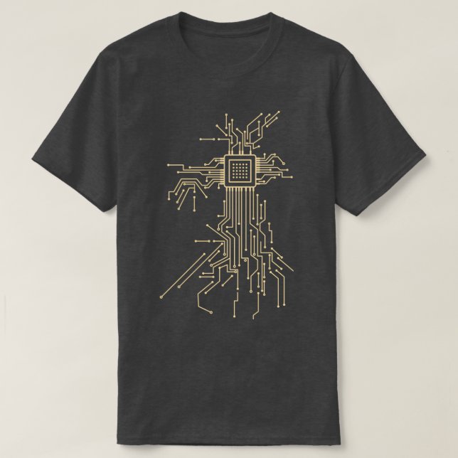 Camiseta Chip de Computador (Frente do Design)