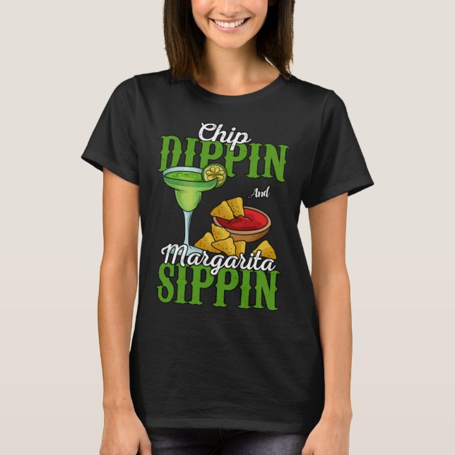 Camiseta Chip Dippin And Margarita Sippin (Frente)