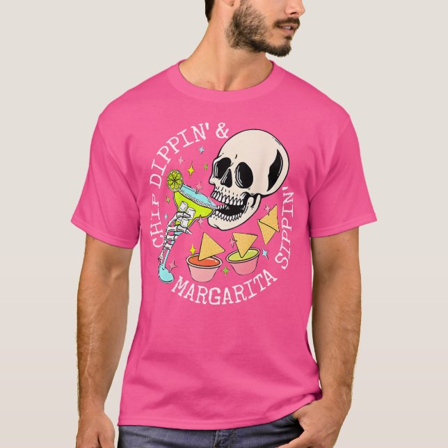 Camiseta Chip Dippin E Margarita Sippin (Frente)