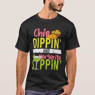 Camiseta Chip Dippin E Margarita Sippin Cinco De Mayo