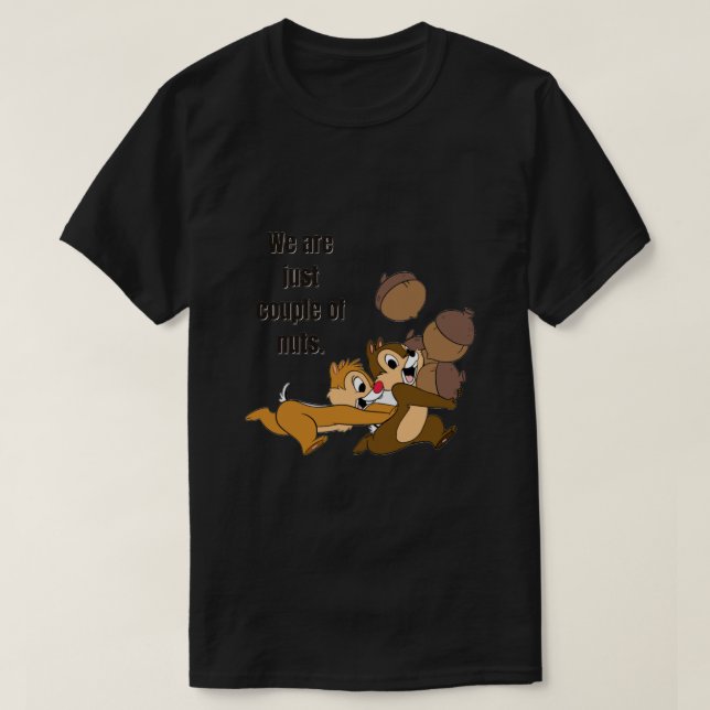 Camiseta Chip e dale engraçados. (Frente do Design)