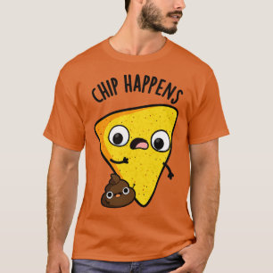 Camiseta Chip Happens Engraçado Poop Puns 1