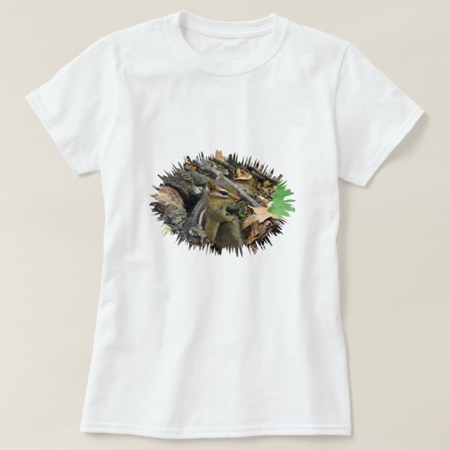 Camiseta Chipk Oriental - Tamias striatus (Frente do Design)