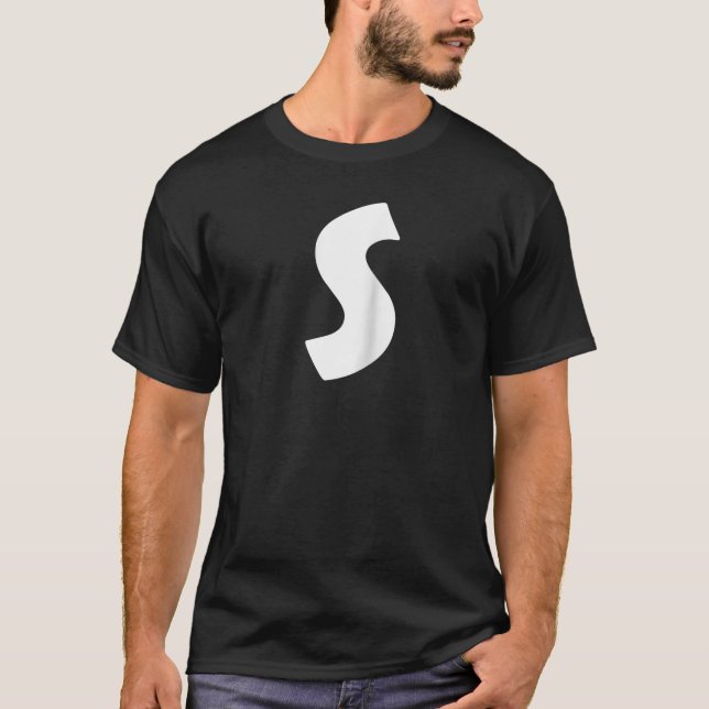 Camiseta Chipmunk Carnival Group Costume - Letra S Bleu Hal (Frente)