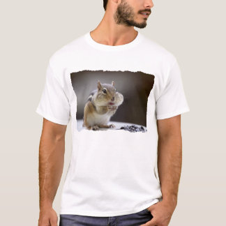 Camiseta Chipmunk com a foto do cheio dos mordentes