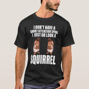 Camiseta Chipmunk Eu Apenas Olho Um Pet De Esquilo
