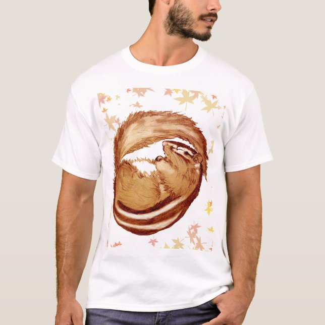 Camiseta Chipmunk　illustration　(1) (Frente)