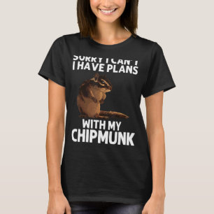 Camiseta Chipmunk legal Para Homens Sussurros De Esquilo Ro