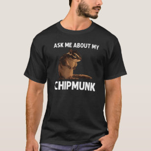 Camiseta Chipmunk legal Para Homens Sussurros De Esquilo Ro