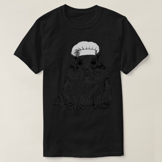 Camiseta Chipmunk Strike Squirrel Chef Cozinheiro de Cozinh (Frente do Design)
