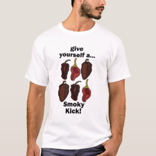 Camiseta Chipotle Dê a Si Mesmo um Chute Defumado Engraçado