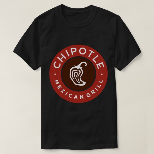 Camiseta Chipotle Merch mexicano Sticker (Frente do Design)
