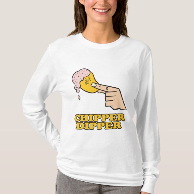 Camiseta chipper dipper chip dip (Frente)