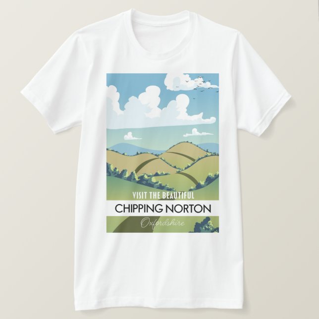 Camiseta Chipping Norton Oxfordshire (Frente do Design)