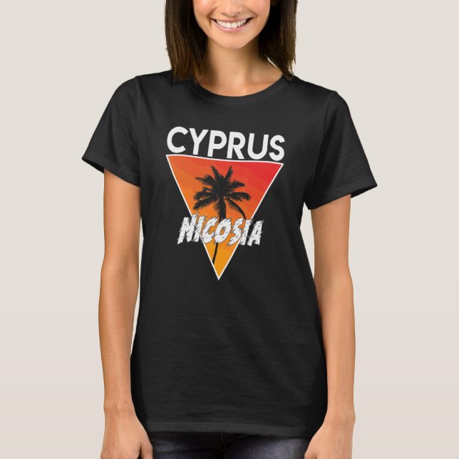 Camiseta Chipre Com Cores Ensolaradas (Frente)