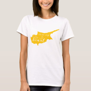 Camiseta Chipre Está No Meu Coração