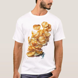 Camiseta Chips de Batata de Aquarela