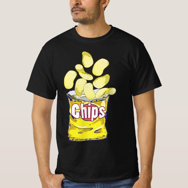Camiseta Chips de Batata para o Dia do Jogo (Frente)