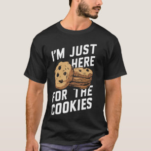 Camiseta Chips de Chocolate Cookie Estou aqui para a Cooki