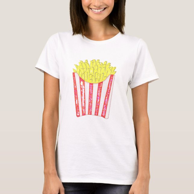 Camiseta Chips Fries Franceses  Presente Personalizado (Frente)