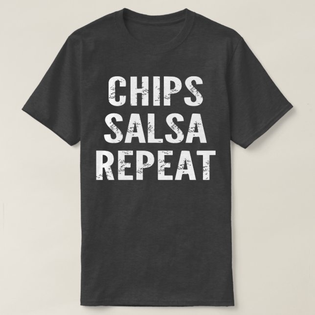 Camiseta Chips Salsa Repetir (Frente do Design)