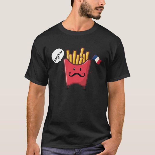 Camiseta chips say bonjour (Frente)