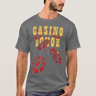 Camiseta Chipsets do jogador de jogos do casino Donor