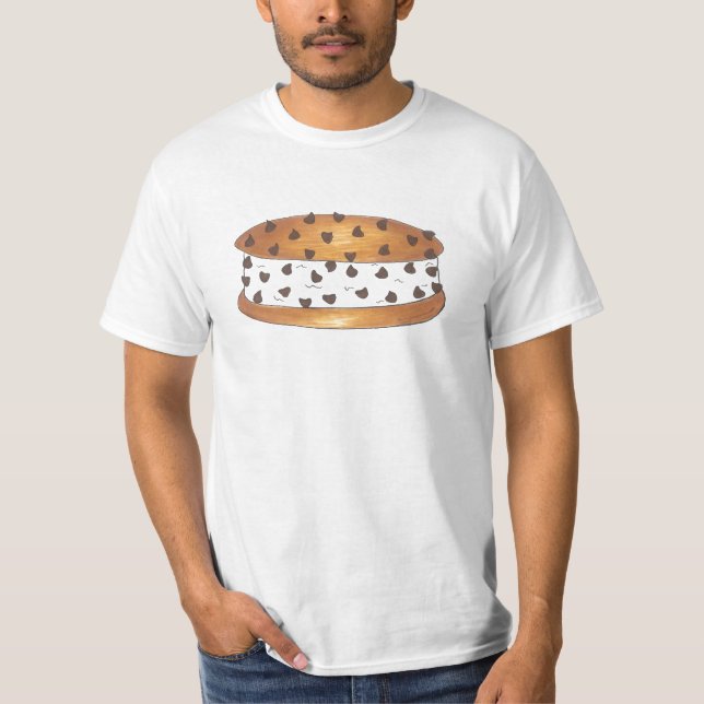 Camiseta Chipwich Chocolate Chip Cookie Sorvete Sandwich (Frente)