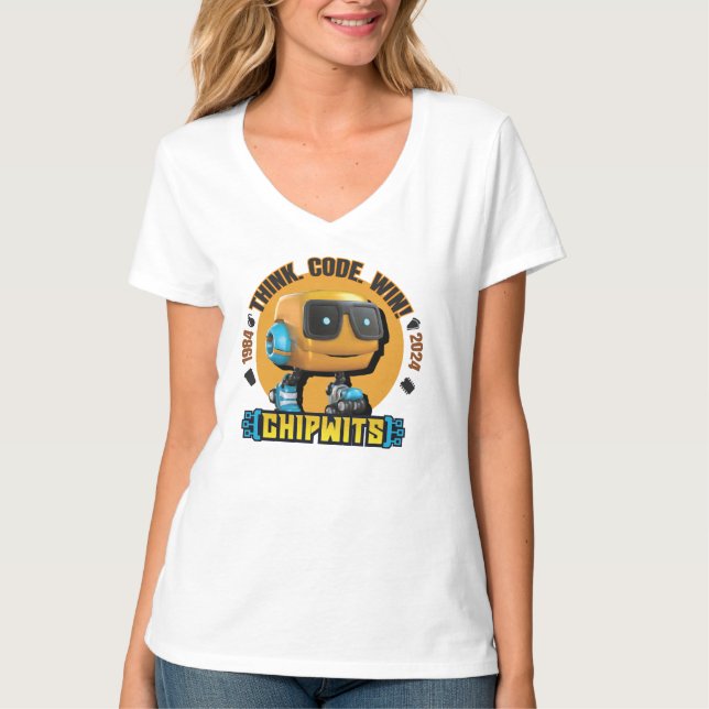 Camiseta ChipWits para mulheres (Frente)