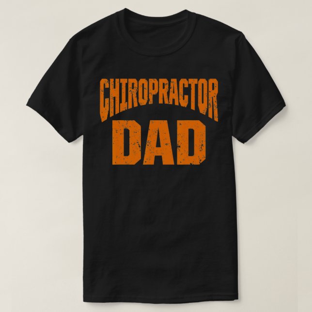 Camiseta Chiropracine Tratamento da coluna Pai (Frente do Design)