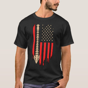Camiseta Chiropracine U Flag Chiropractor Spine Surgeon G