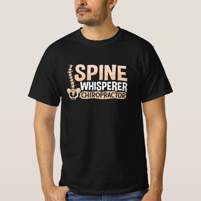 Camiseta Chiropracor Chiropractor Chiro, Suspiro da Espinha (Frente)