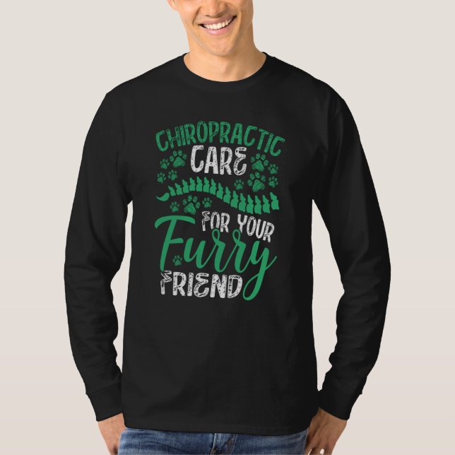 Camiseta Chiropractic Care For Your Furry Friend Veterinary (Frente)