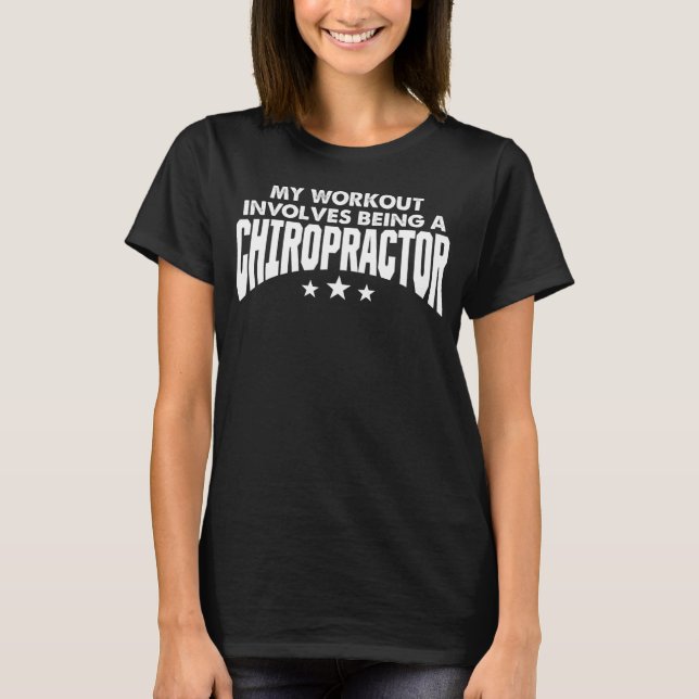Camiseta Chiropractic Spine Treatment Workout Spinal Chirop (Frente)