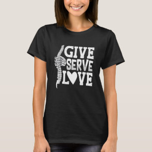 Camiseta Chiropractor Chi, Terapia de Amor Serve