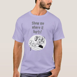 Camiseta Chiropractor está Tratando um Cartoon Engraçado 