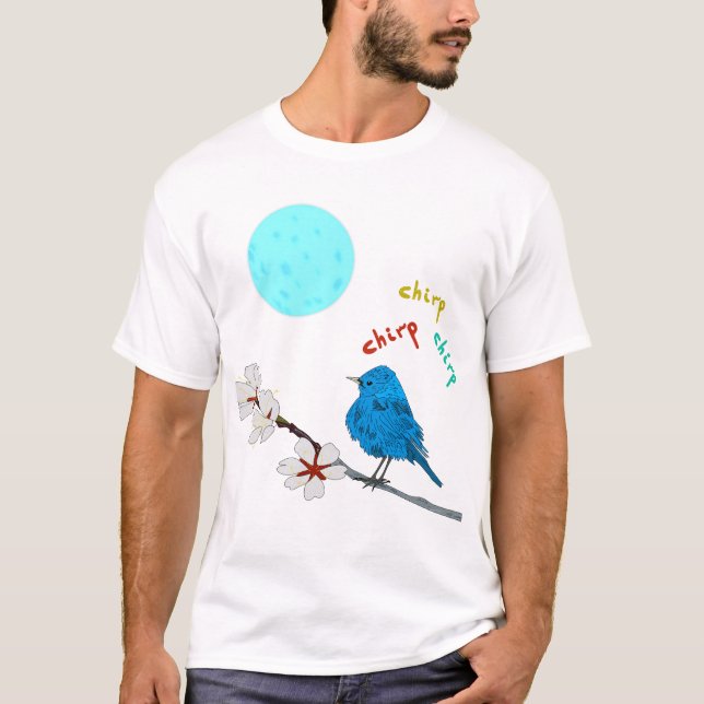 Camiseta Chirp chilrear noite perfeita (Frente)