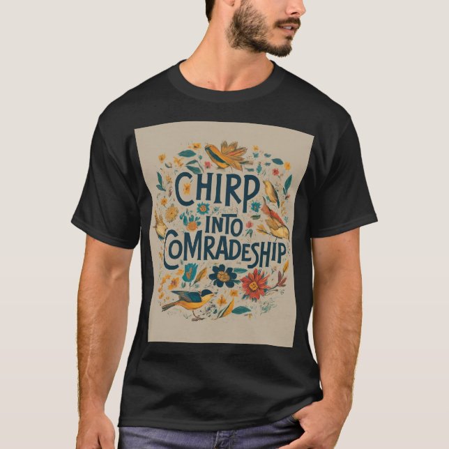 Camiseta Chirp em camadagem (Frente)