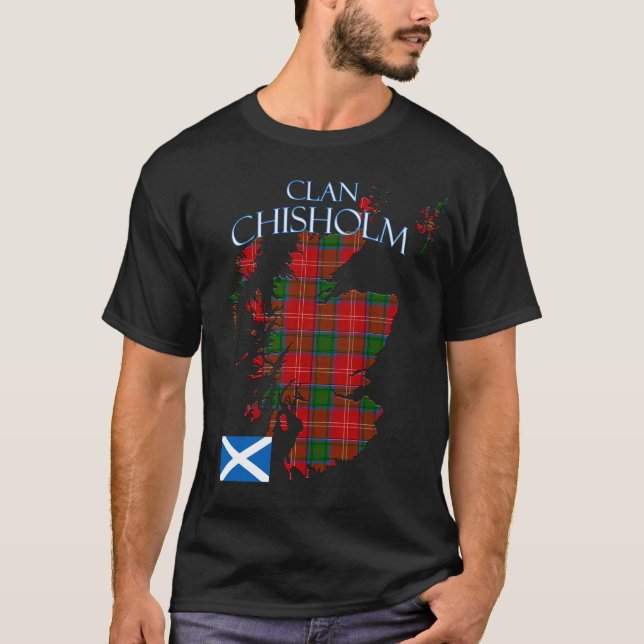 Camiseta Chisholm Scottish Clan Tartan Scotland (Frente)