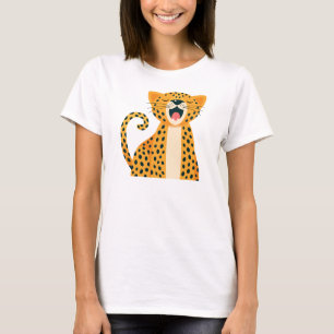 Camiseta Chita de desenho animado bocejando de forma capric