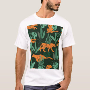 Camiseta Chita Exótica: Verão tropical sem costura.