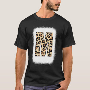 Camiseta Chita Impressão - Letra M inicial - Letra M Leopar